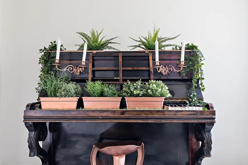Photographe immobilier ROUEN détails décoration piano plantes