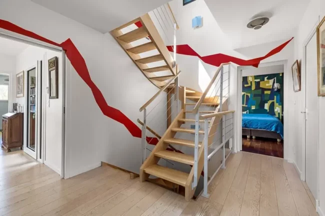 Photographe immobilier ROUEN escalier moderne